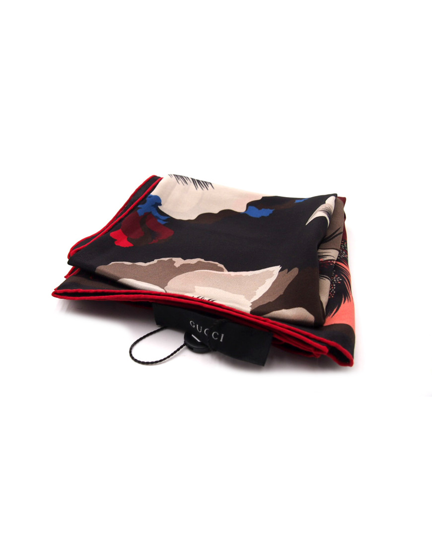 Gucci Foulard Seta Nera