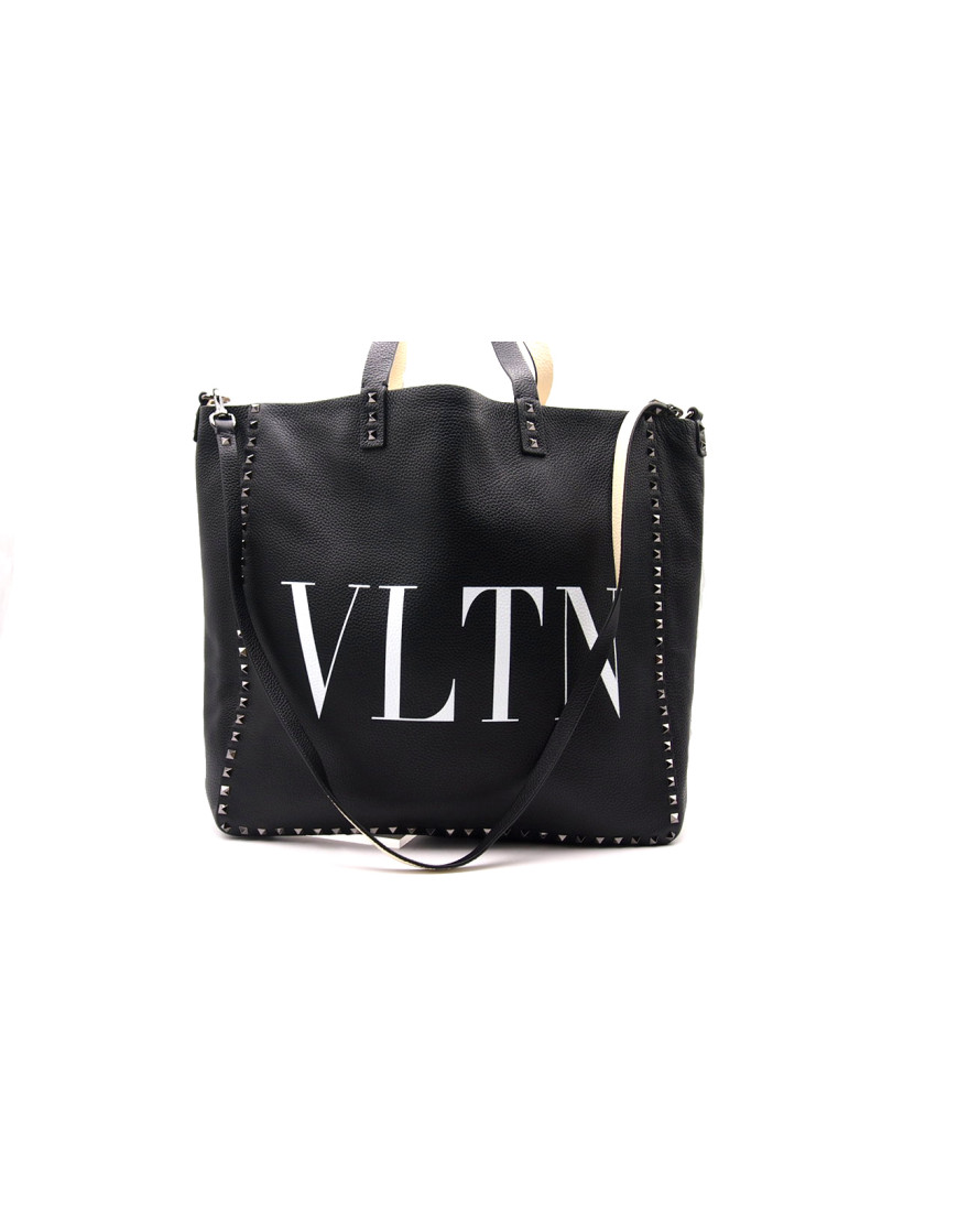 Valentino Tote Bag Pelle Nera