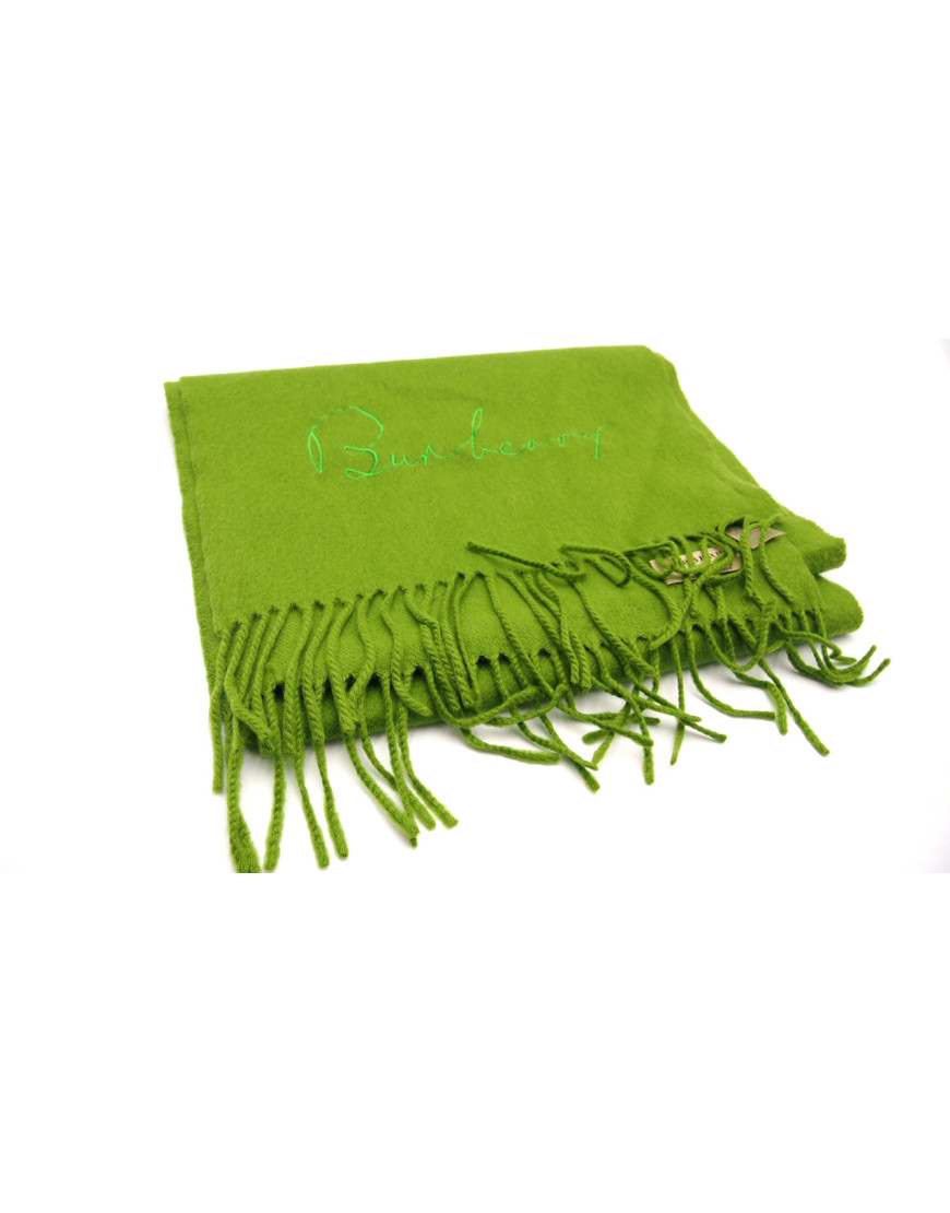 Burberry Sciarpa Cashmere Verde