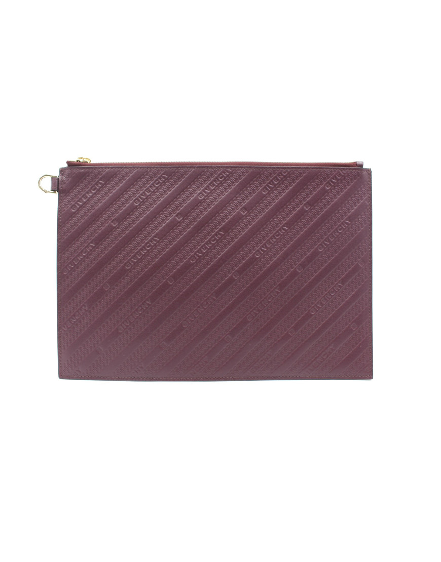 Givenchy Pochette Pelle Bordeaux