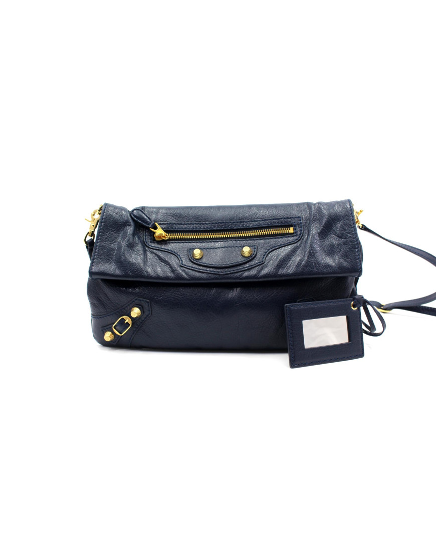 Balenciaga Envelope Pelle Blu