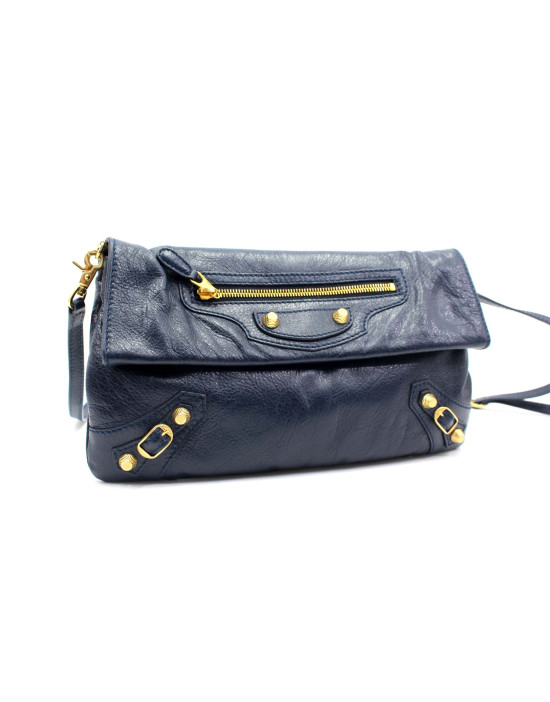 Balenciaga Envelope Pelle Blu