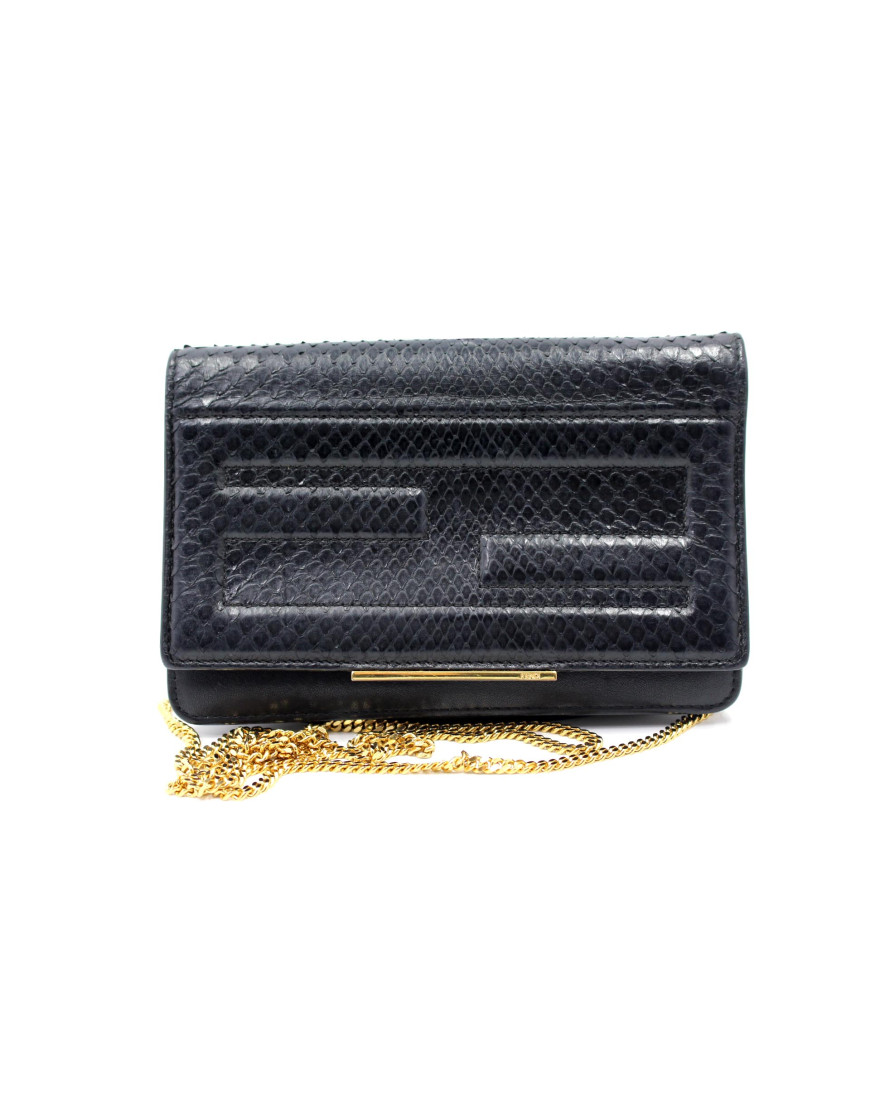 Fendi Tracolla Pitone Nero