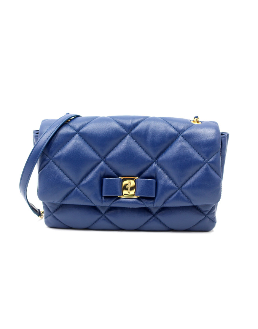 Ferragamo Saphir Bag Pelle Blu