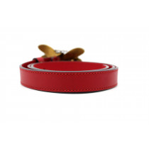 Gucci Cintura Bee Belt Red Pelle Rossa