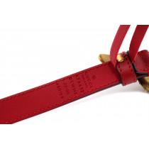 Gucci Cintura Bee Belt Red Pelle Rossa