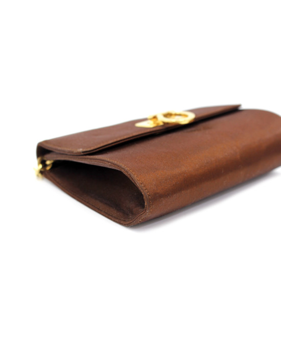 Ferragamo Tracollina Tela Marrone