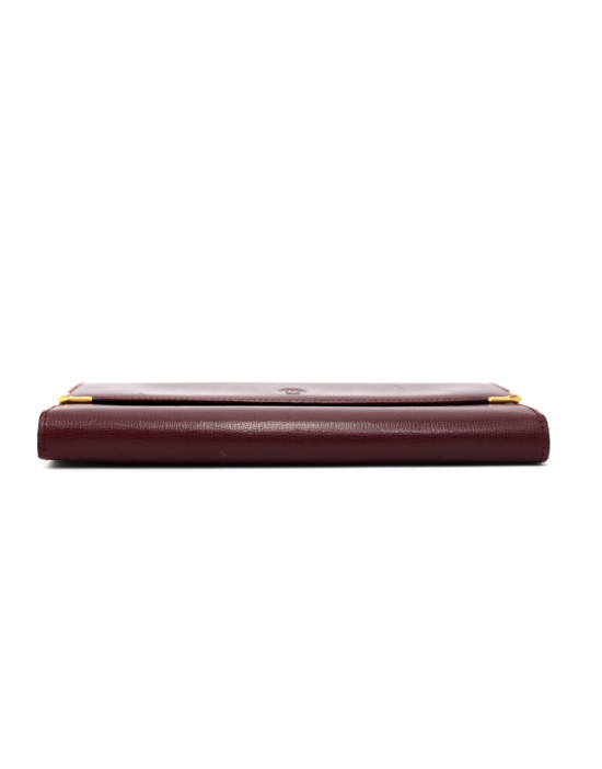 Cartier Portafoglio Pelle Bordeaux