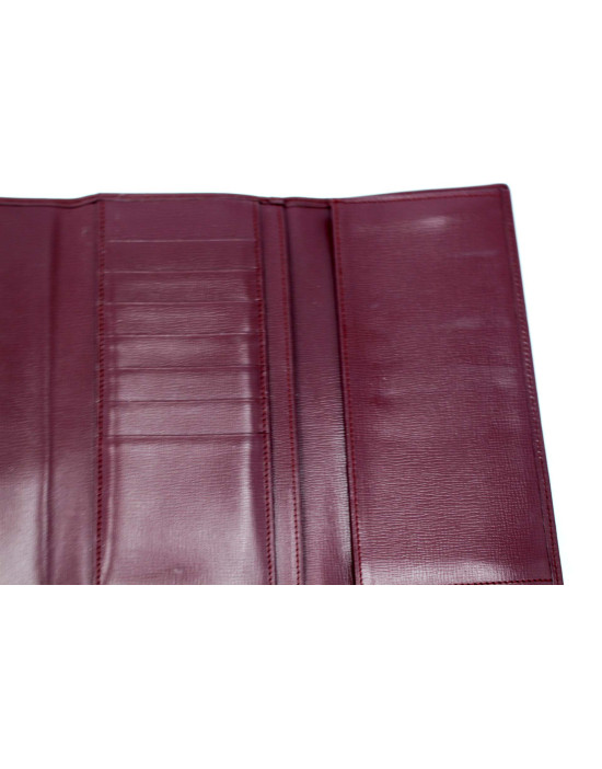 Cartier Portafoglio Pelle Bordeaux