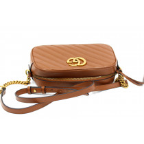 Gucci Marmont Camera Bag Pelle Marrone