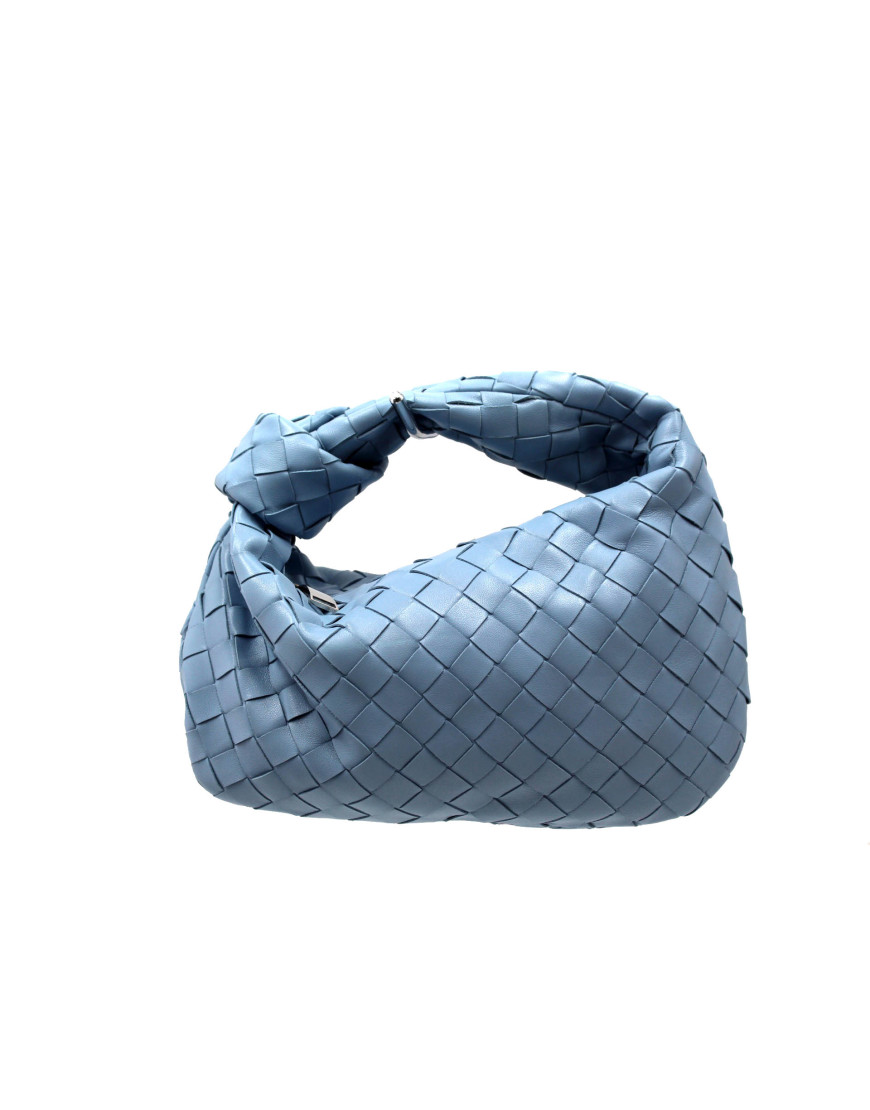 Bottega Veneta Jodie Mini Pelle Azzurra