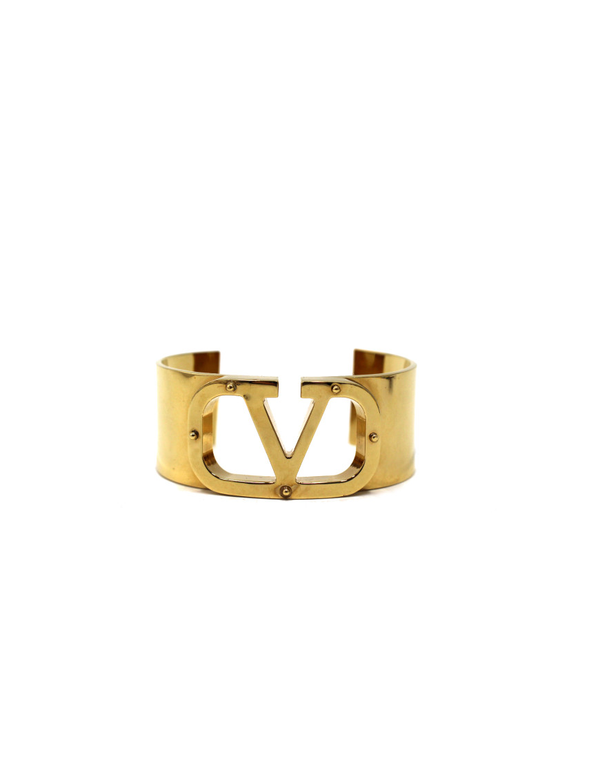 Valentino Bracciale Rigido Metallo Dorato tg L