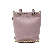 Valentino Rockstud Tracolla Pelle Rosa