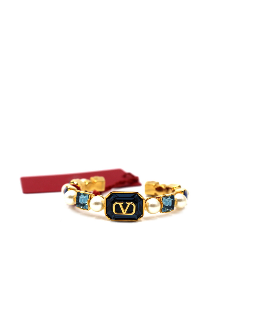 Valentino Bracciale Perle e Pietre Azzurre