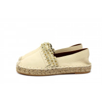 Valentino Espadrillas Pelle Beige