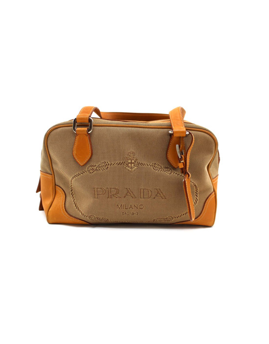 Prada Bauletto Tela Beige