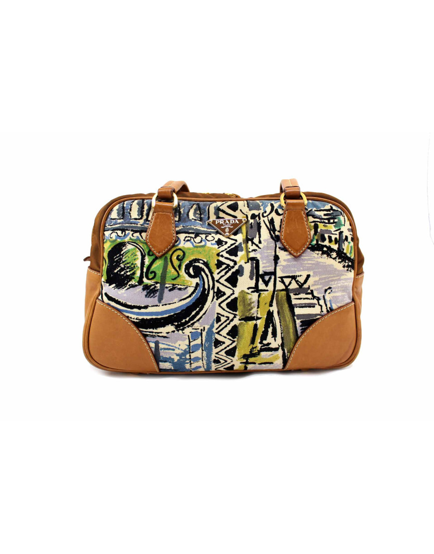 Prada Shopping Venezia Limited Edition Tela Multicolor