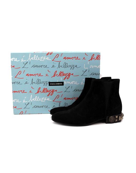 Dolce & Gabbana Stivaletti Camoscio Nero