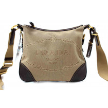 Prada Tracolla Tela Beige