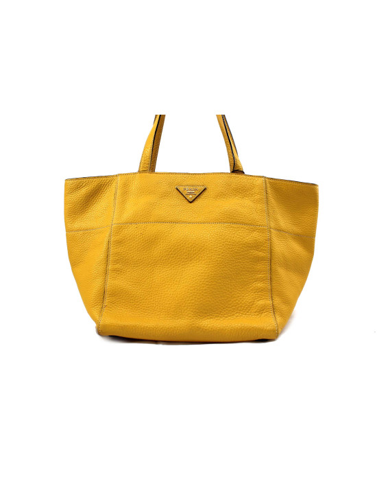Prada Shopping Pelle Gialla
