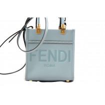 Fendi Mini Sunshine Pelle Azzurra