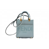 Fendi Mini Sunshine Pelle Azzurra