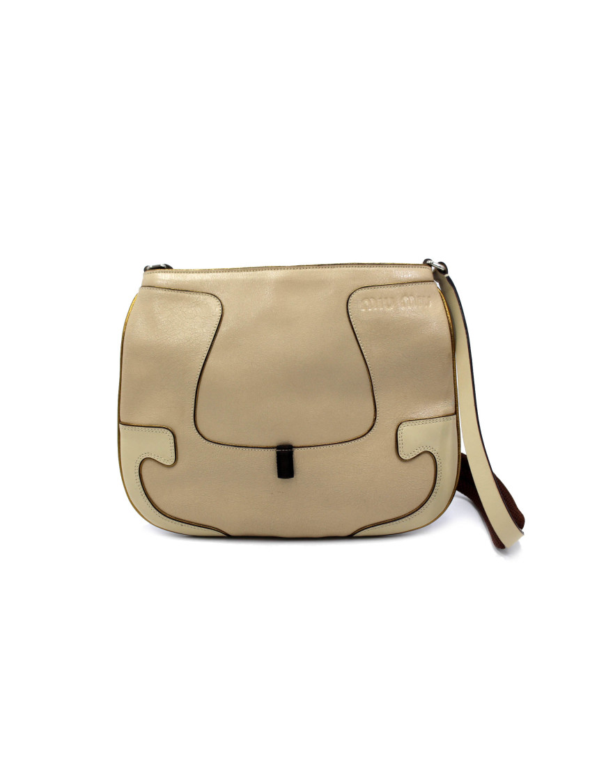 Miu Miu Shopping Pelle Beige