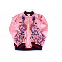 Gucci Bomber Seta Rosa