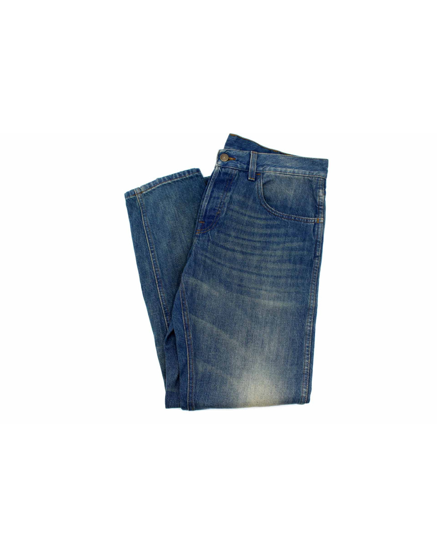 Gucci Jeans Tela Denim Blu