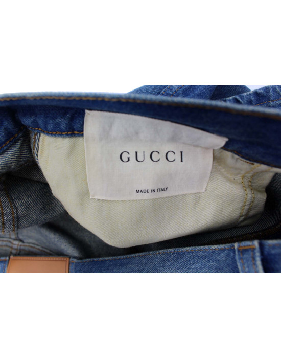 Gucci Jeans Tela Denim Blu
