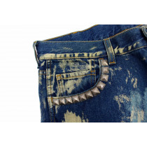 Gucci Jeans Tela Denim Blu