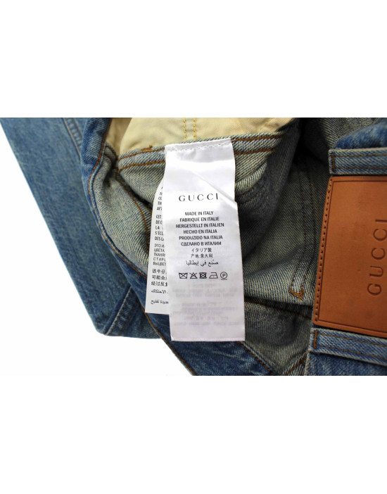 Gucci Jeans Tela Denim Blu