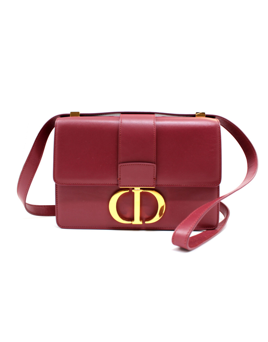 Dior Montaigne Pelle Bordeaux