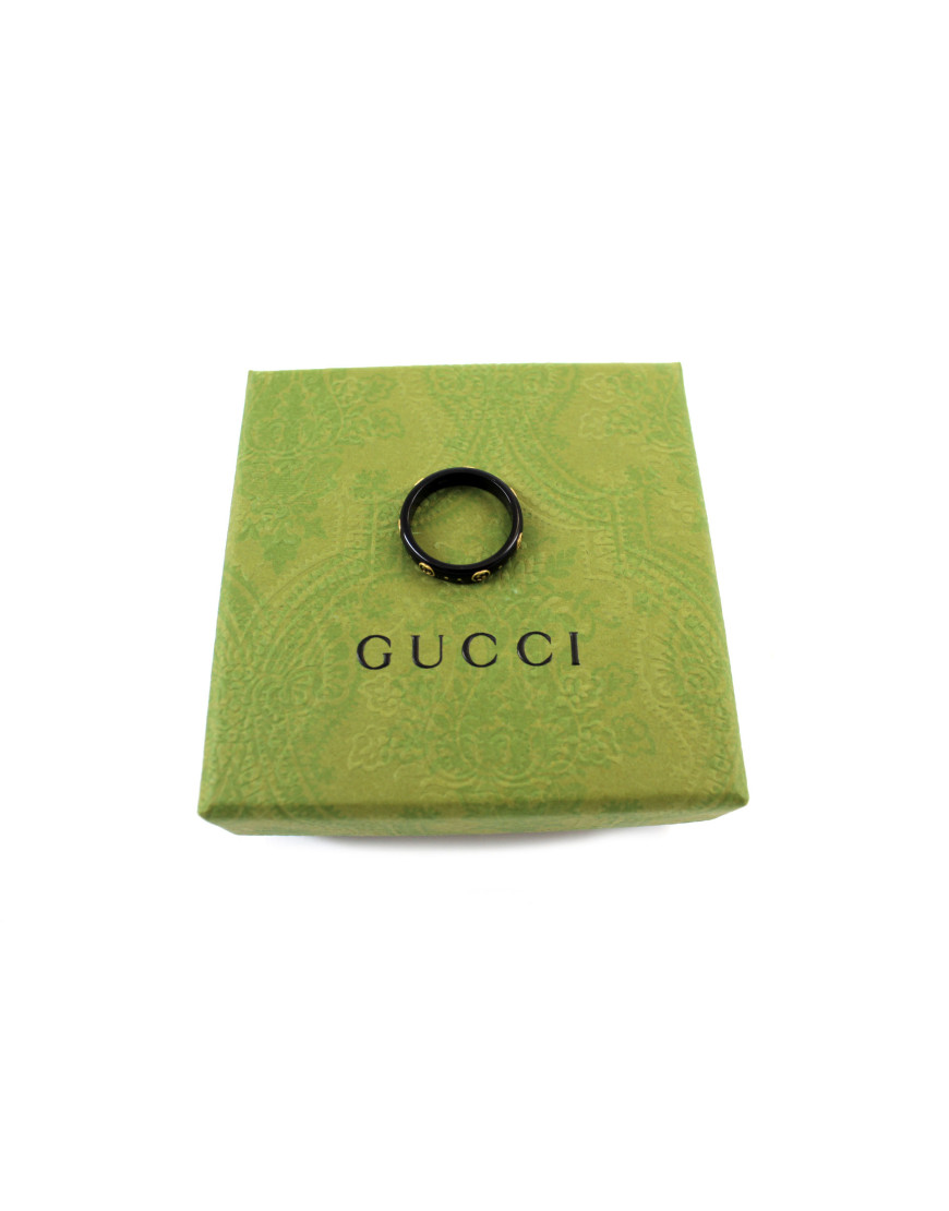 Gucci Anello Oro e Ceramica