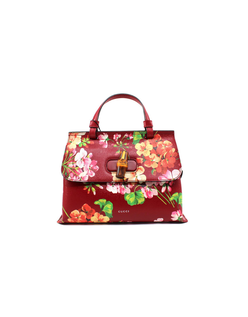 Gucci Flower Pelle Bordeaux