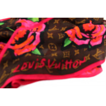 Louis Vuitton Sciarpa Roses Seta Multicolor