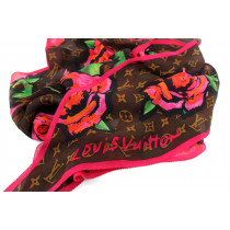 Louis Vuitton Sciarpa Roses Seta Multicolor