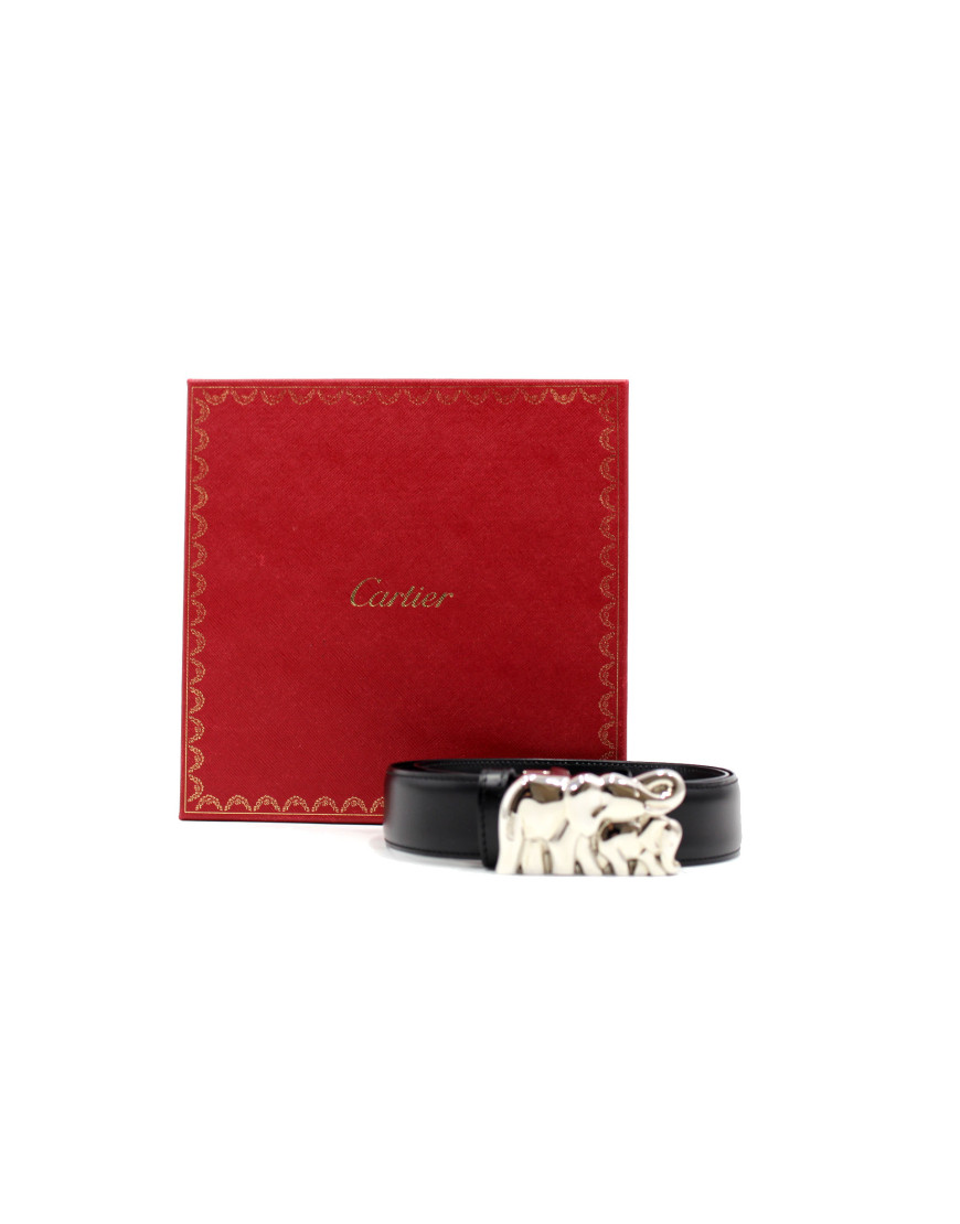 Cartier Cintura Pelle Nera