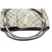 Burberry Shopping PVC Argento