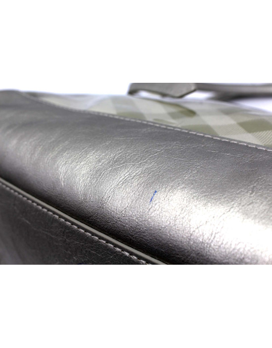 Burberry Shopping PVC Argento