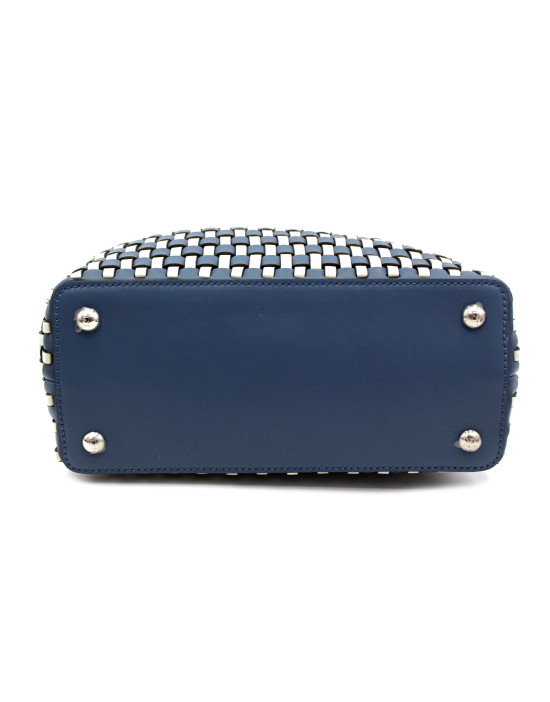 Fendi Peekaboo Pelle Bianca e Azzurra