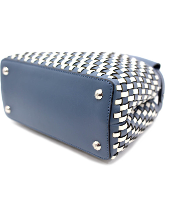 Fendi Peekaboo Pelle Bianca e Azzurra