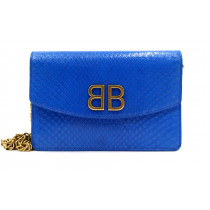 Balenciaga Pochette Pitone Blu