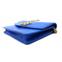 Balenciaga Pochette Pitone Blu