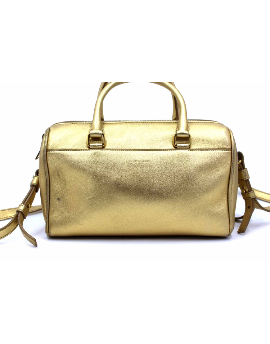 Saint Laurent Duffle Pelle Oro