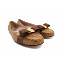 Ferragamo Ballerine Pelle Oro