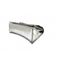 Balenciaga Crush Small Shoulder Bag Pelle Silver