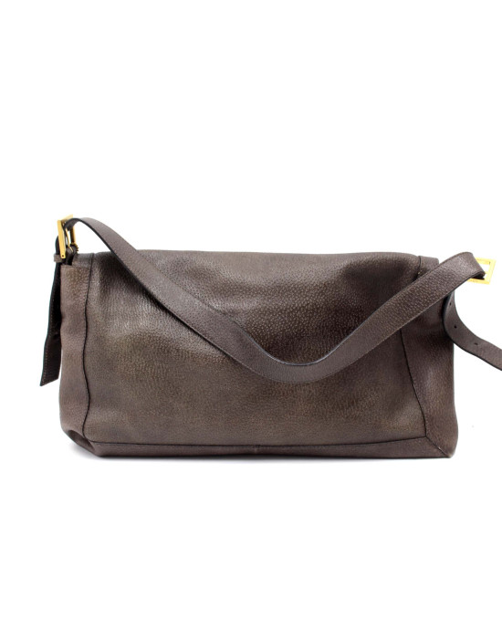 Fendi Baguette Maxi Pelle Tortora