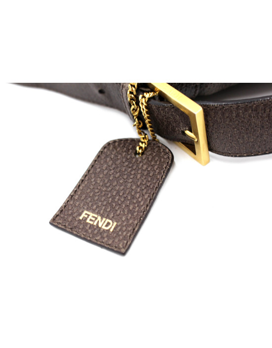 Fendi Baguette Maxi Pelle Tortora