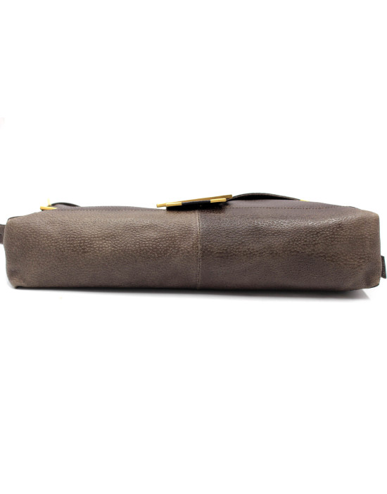 Fendi Baguette Maxi Pelle Tortora